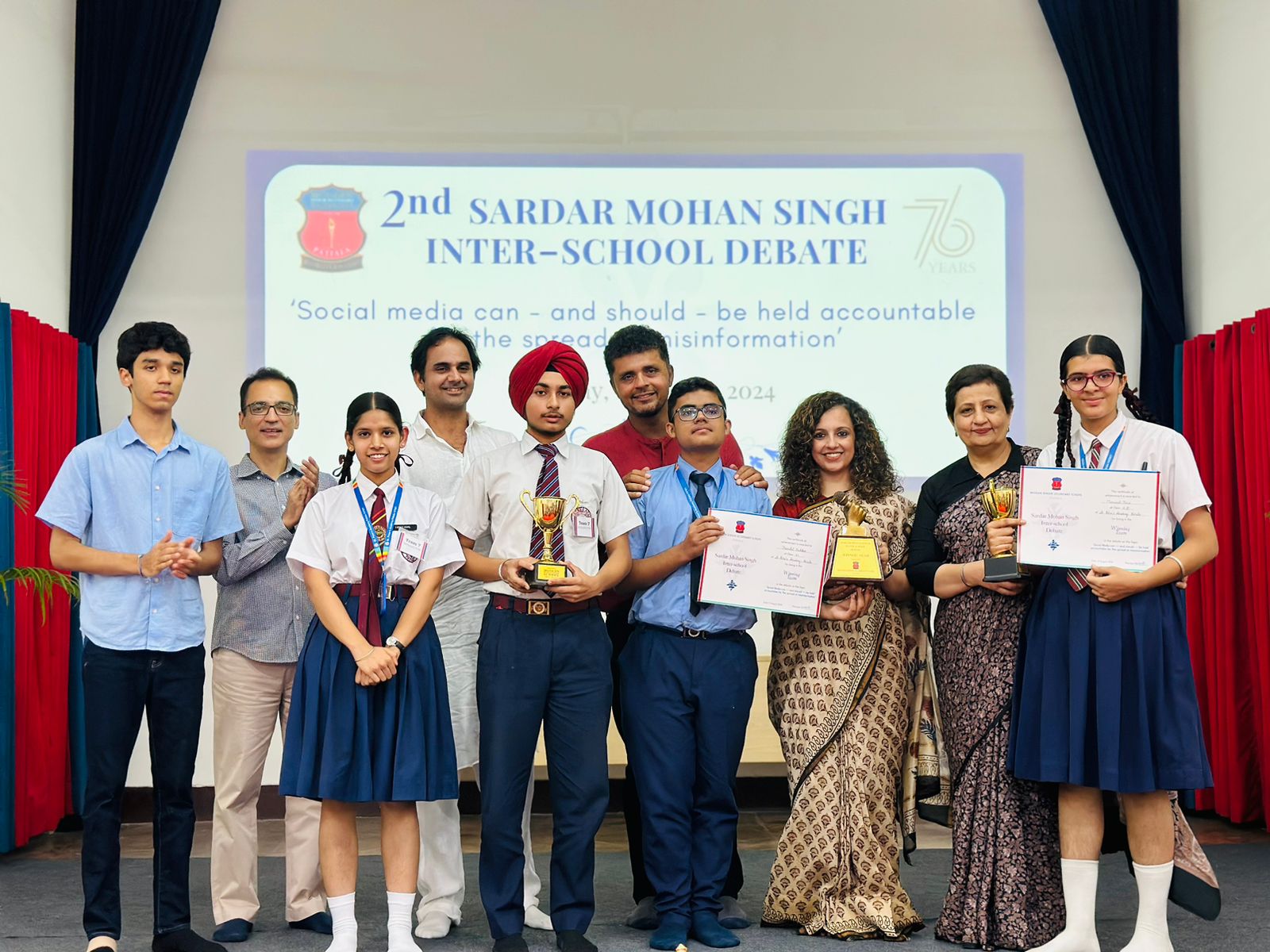Modern School Hosts 2nd Sardar Mohan Singh Inter-School Debate! at Modern Senior Secondary School, Patiala